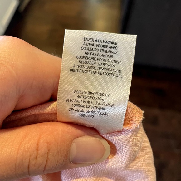 NWT Anthropologie Maeve Alanis Belted Button Top Shirt Blouse Women's Size 4 - Picture 16 of 16